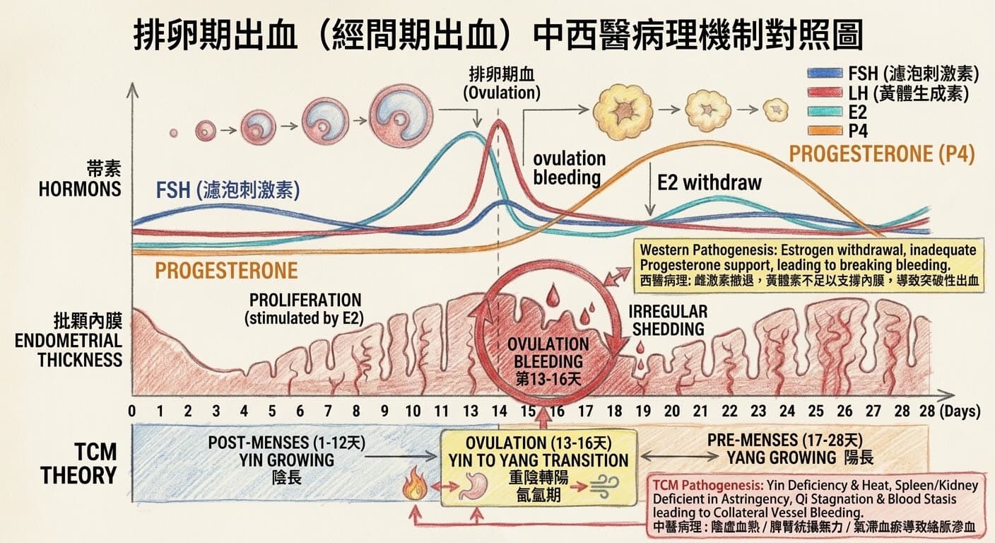 排卵期出血的週期賀爾蒙